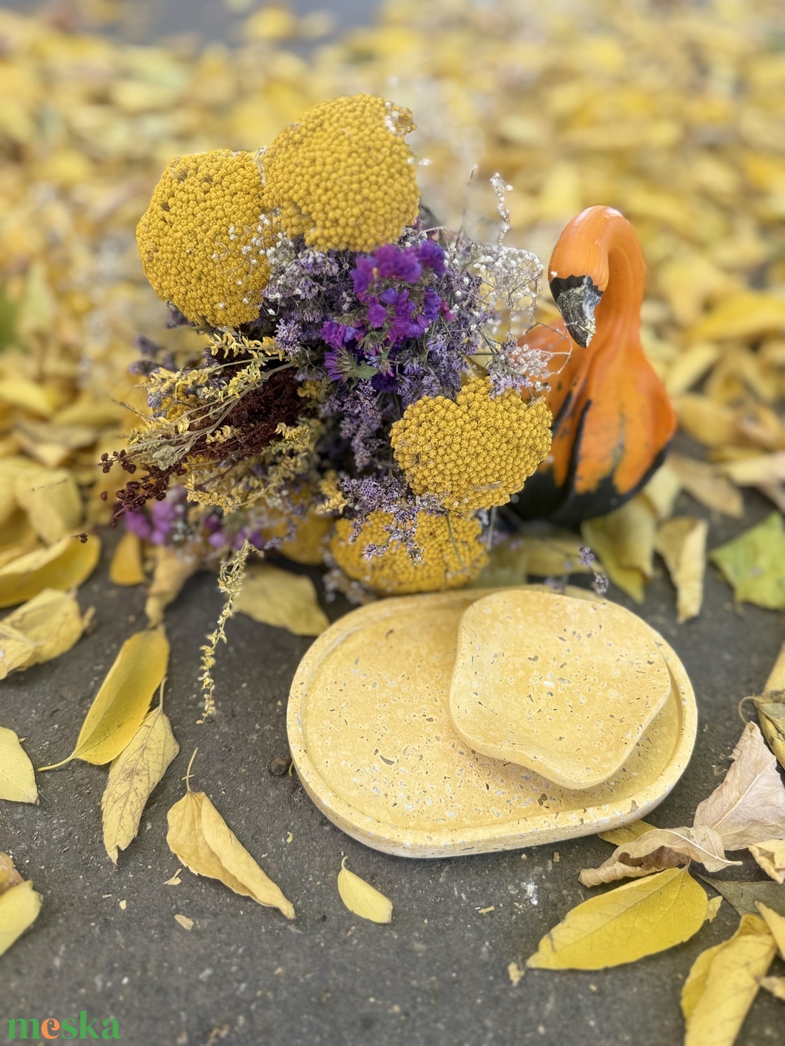 Beton dekorszett - kavicsos - otthon & életmód - dekoráció - asztal és polc dekoráció - dekorációs tál, tartó - Meska.hu