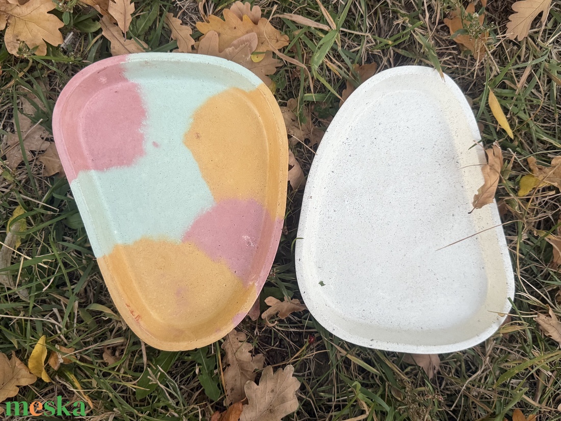 Beton dísztál - ékszer - ékszertartó - ékszertartó tál - Meska.hu