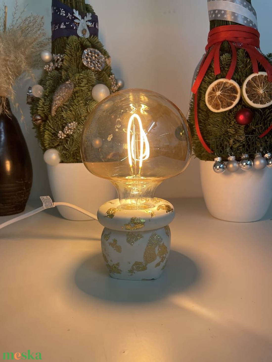 Design Jesmonite asztali lámpa - otthon & életmód - lámpa - asztali lámpa - Meska.hu