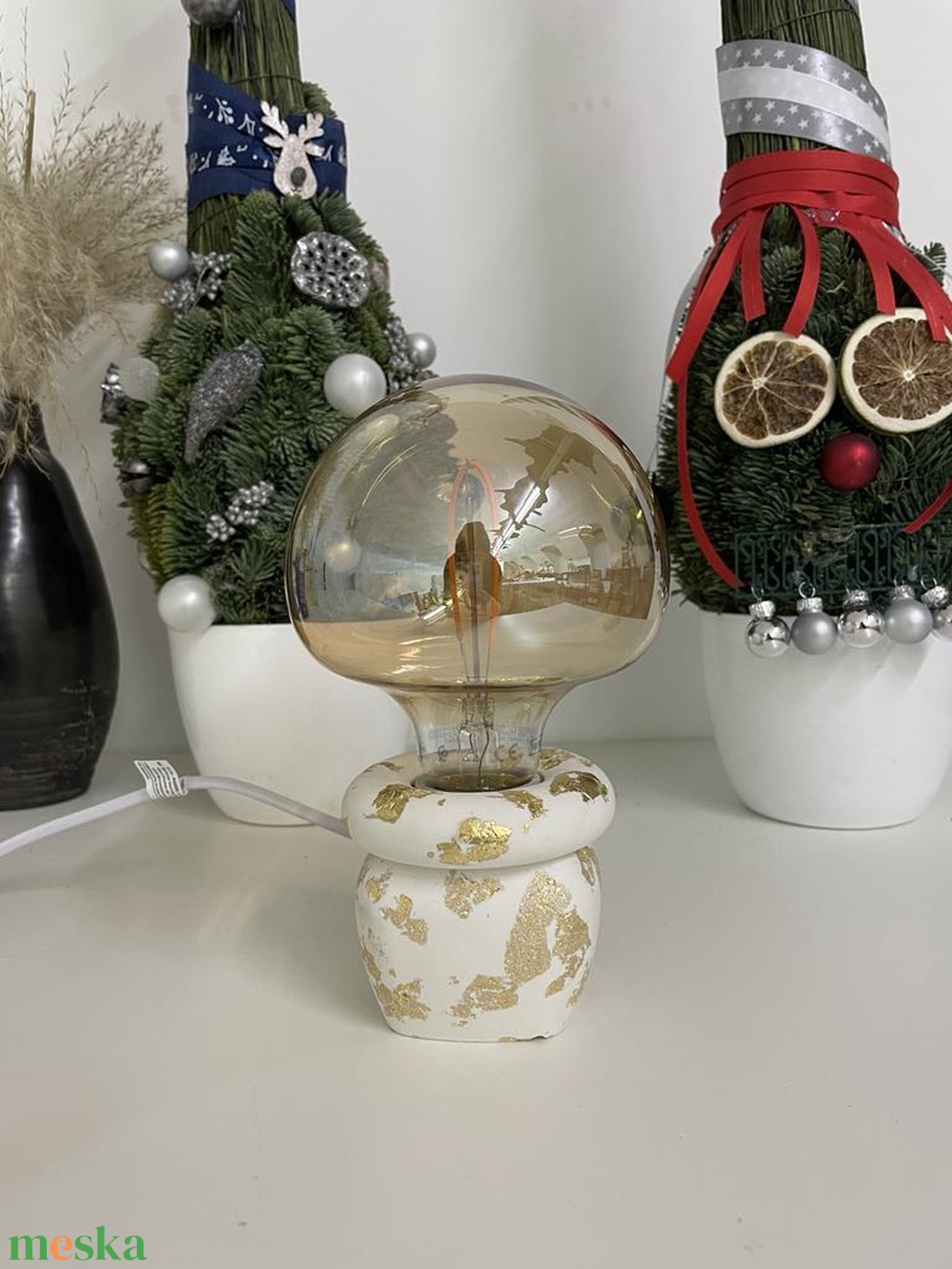 Design Jesmonite asztali lámpa - otthon & életmód - lámpa - asztali lámpa - Meska.hu