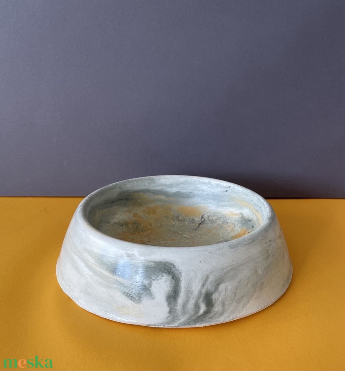 Beton kutyatál - otthon & életmód - kisállatoknak - kutyáknak - kutya etetés - Meska.hu