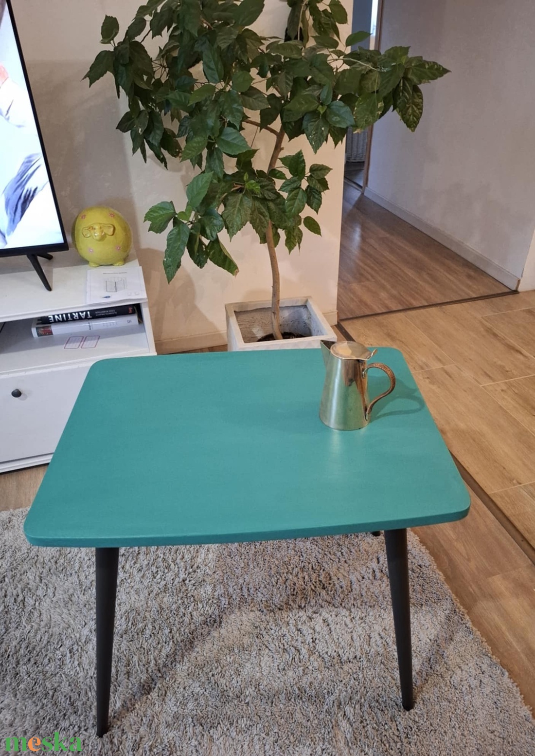 vintage - mid century diófa kisasztal - otthon & életmód - bútor - asztal - Meska.hu