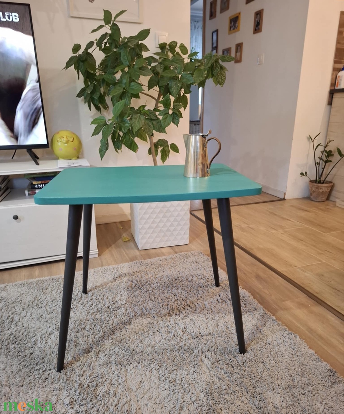 vintage - mid century diófa kisasztal - otthon & életmód - bútor - asztal - Meska.hu