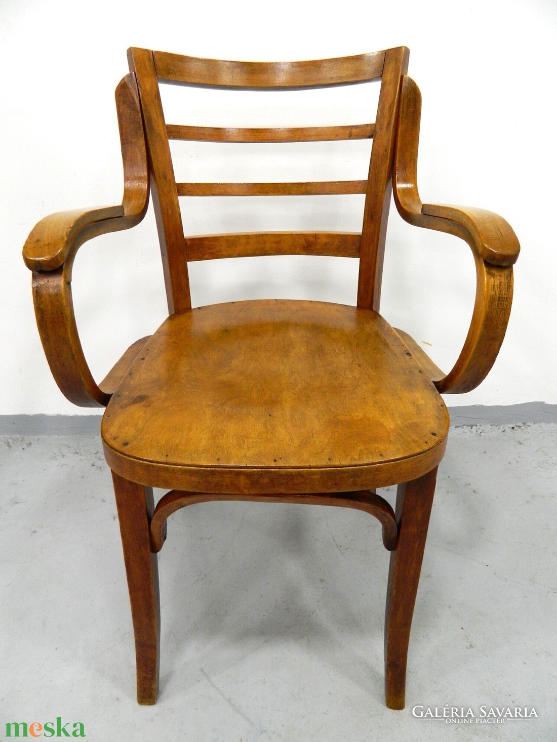 Thonet stílusú hajlított karfás vintage szék - otthon & életmód - bútor - szék & fotel - Meska.hu