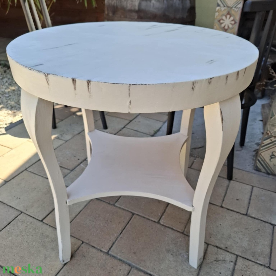 Provence sarok  Vintage asztal és két szék - otthon & életmód - bútor - más bútor - Meska.hu