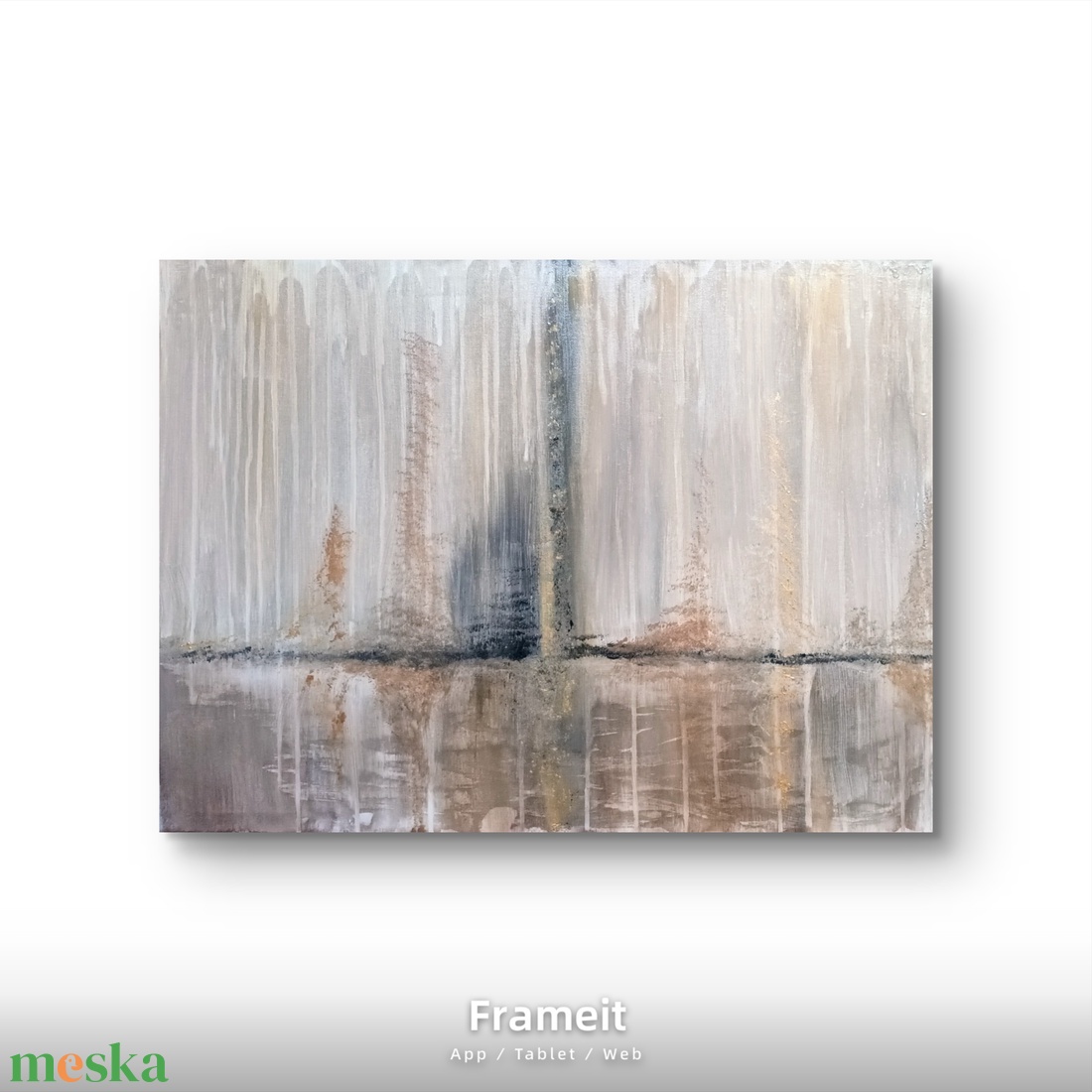 Emlékeim horizontja-egyedi absztrakt festmény - művészet - festmény - akril - Meska.hu