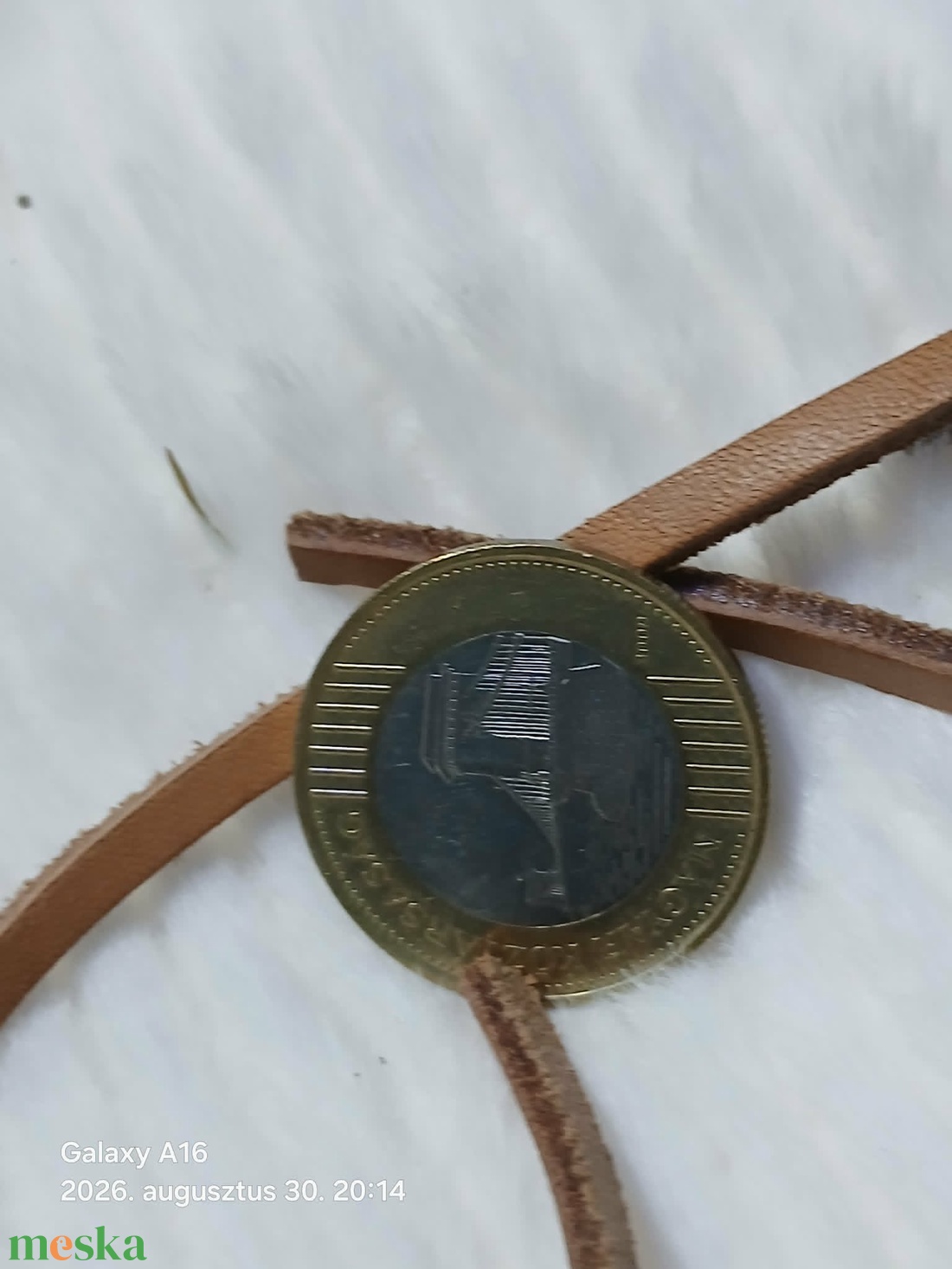 Valodi  VASTAG hasított bőrszál barna szinü - kellékek & szerszámok - rövidáru - fonal, cérna - bőr szál - Meska.hu