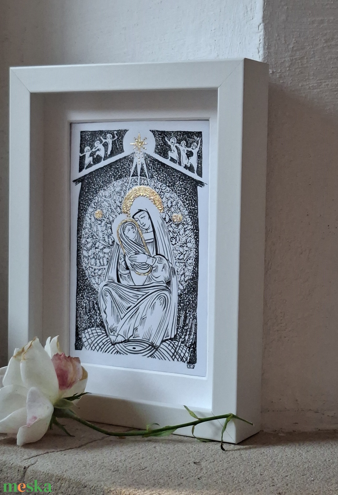 Betlehem, Betlehem... - művészet - grafika & illusztráció - tus - Meska.hu