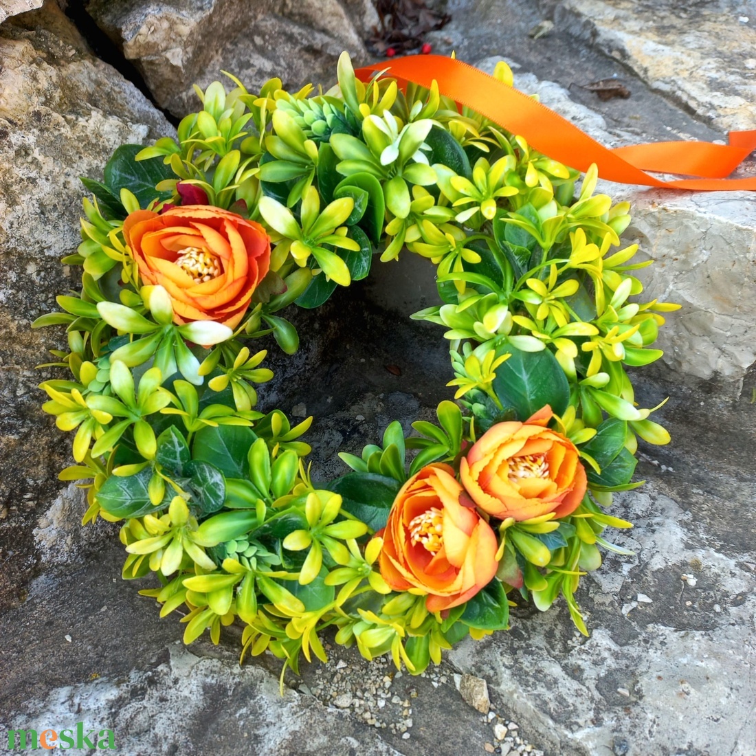 SÁRGA ajtódísz - otthon & életmód - dekoráció - ajtó- és ablak dekoráció - ajtódísz & kopogtató - Meska.hu