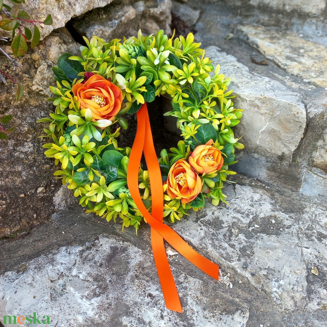 SÁRGA ajtódísz - otthon & életmód - dekoráció - ajtó- és ablak dekoráció - ajtódísz & kopogtató - Meska.hu