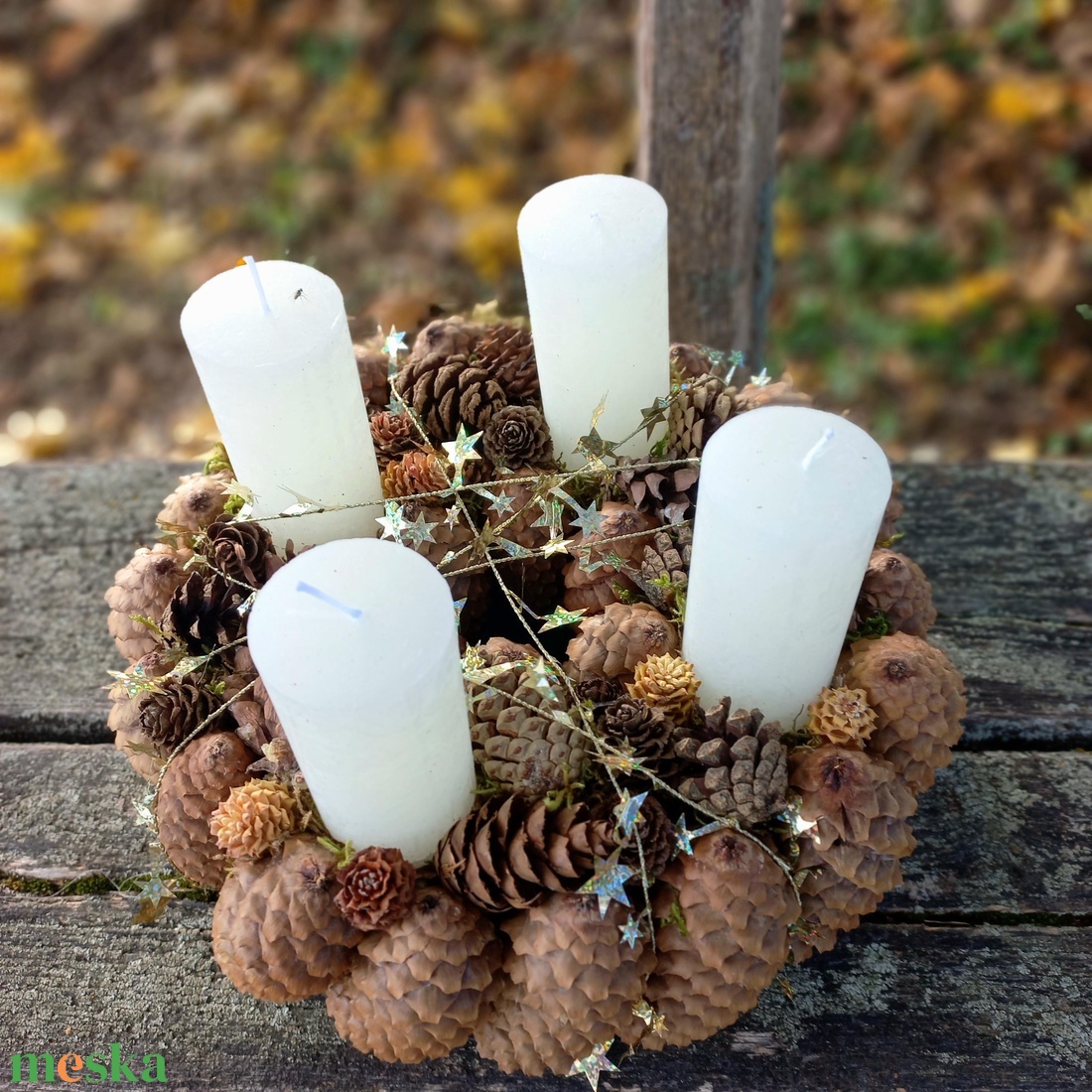 TOBOZ és CSILLAGOK adventi koszorú - karácsony - adventi díszek - adventi koszorú - Meska.hu TOBOZ és CSILLAGOK adventi koszorú - karácsony - adventi díszek - adventi koszorú - Meska.hu