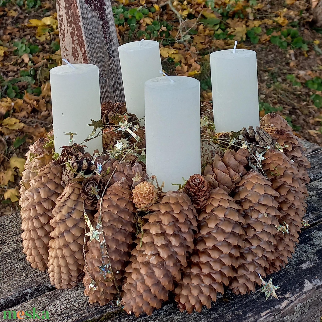 TOBOZ és CSILLAGOK adventi koszorú - karácsony - adventi díszek - adventi koszorú - Meska.hu TOBOZ és CSILLAGOK adventi koszorú - karácsony - adventi díszek - adventi koszorú - Meska.hu
