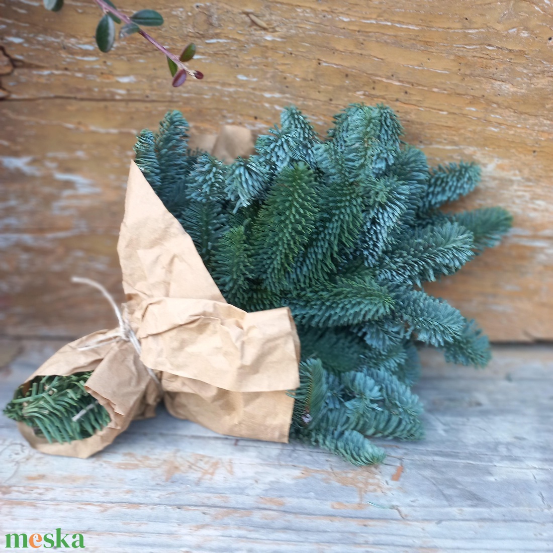 NOBILIS fenyő csokor - karácsony - adventi díszek - adventi asztaldísz - Meska.hu