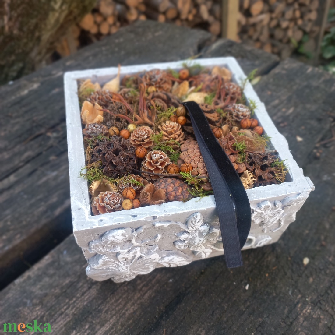 SÍRDÍSZ gipsz kocka - otthon & életmód - vallás - temetkezési tárgy - sírdísz, kegyeleti dísz - Meska.hu