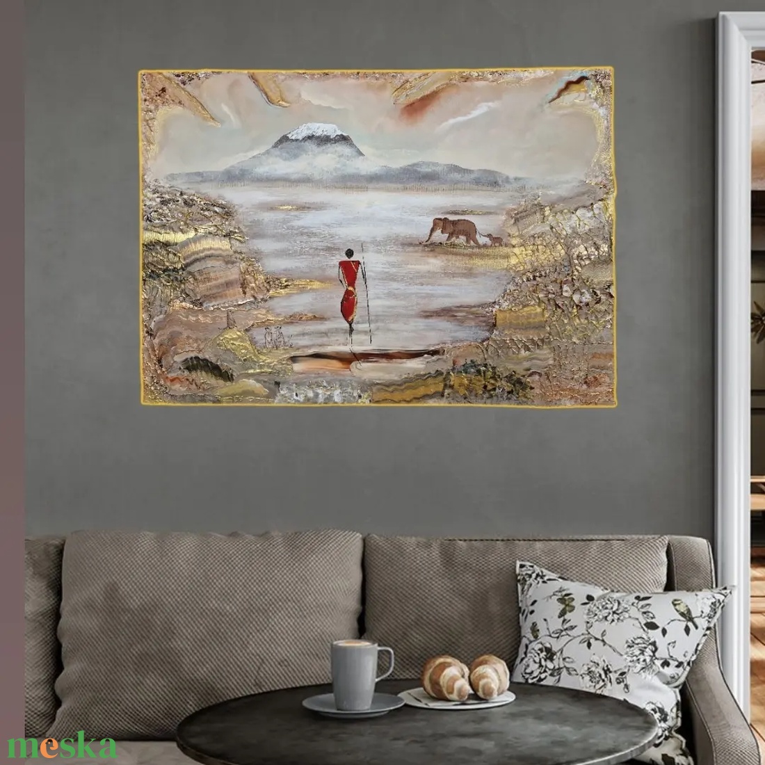 Masai - művészet - festmény - akril - Meska.hu