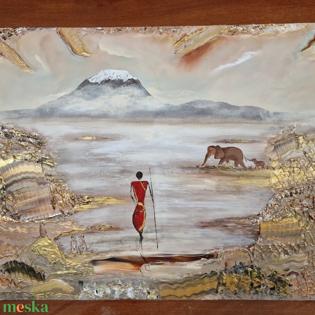 Masai - művészet - festmény - akril - Meska.hu