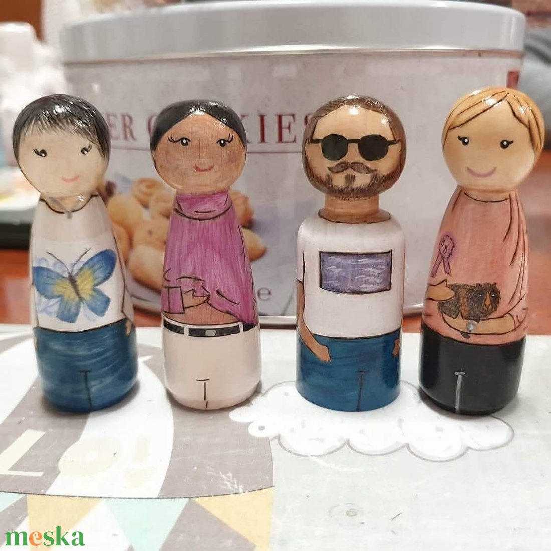 Családi peg doll - játék & sport - baba & babaház - baba - Meska.hu