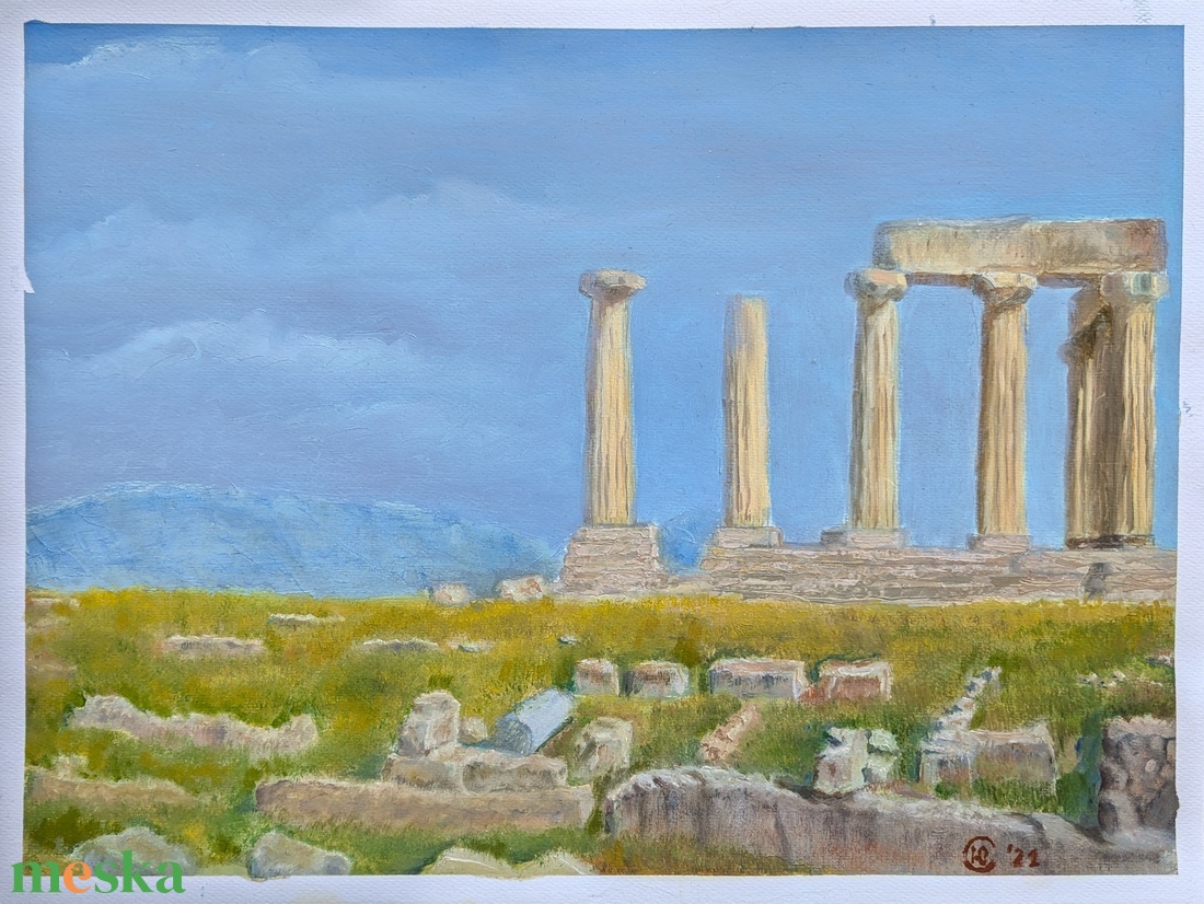 Greek temple - művészet - festmény - olajfestmény - Meska.hu Greek temple - művészet - festmény - olajfestmény - Meska.hu