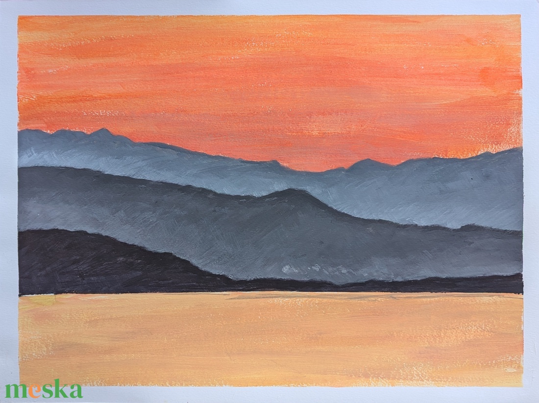 Greece, the Sunset - művészet - festmény - akril - Meska.hu Greece, the Sunset - művészet - festmény - akril - Meska.hu