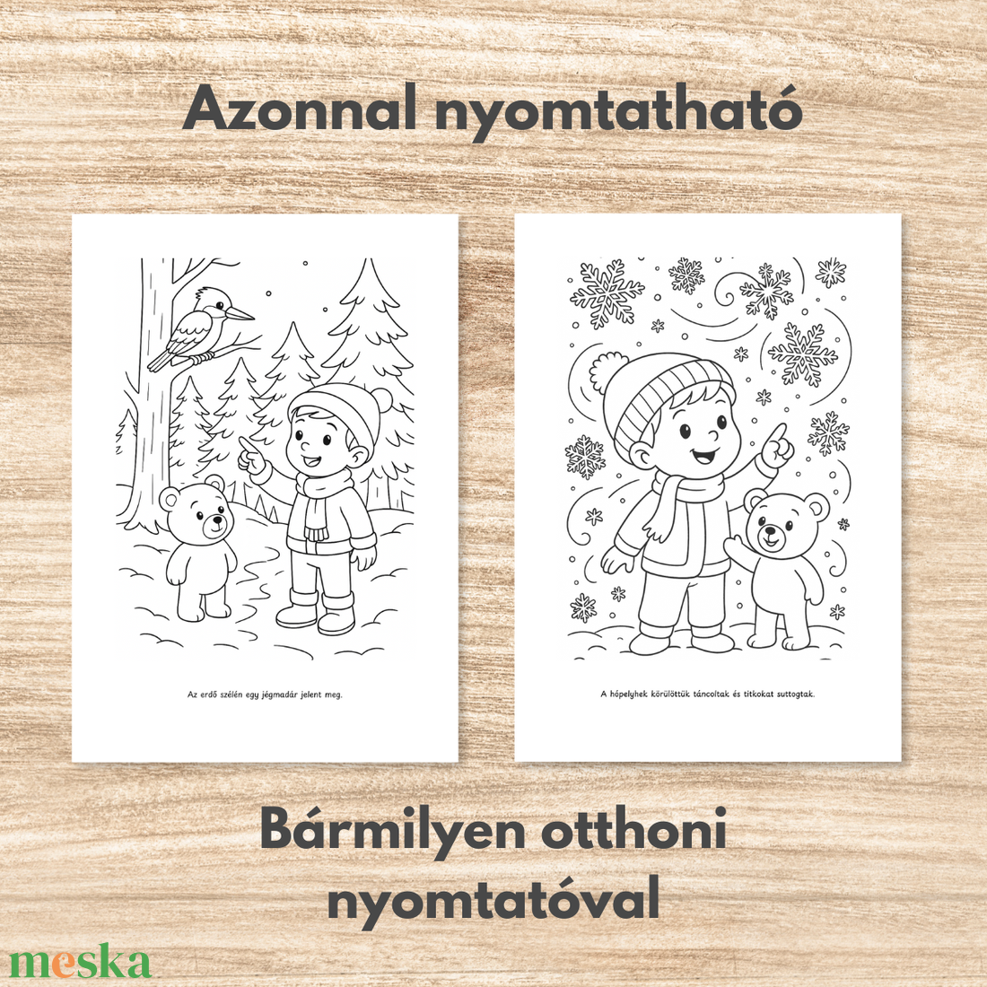 Karácsonyi színező gyerekeknek  Marci és a karácsonyi csillag (PDF, 20 oldal) - karácsony - mikulás - mikulás ajándékok - Meska.hu