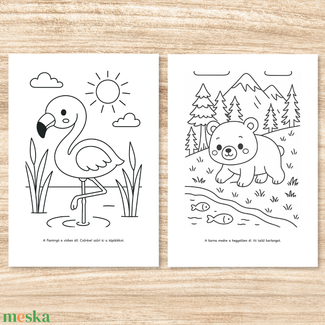Színező gyerekeknek  Letölthető, azonnal nyomtatható  Állatok és természet (PDF, 20 oldal) - otthon & életmód - papír, írószer - színező - Meska.hu