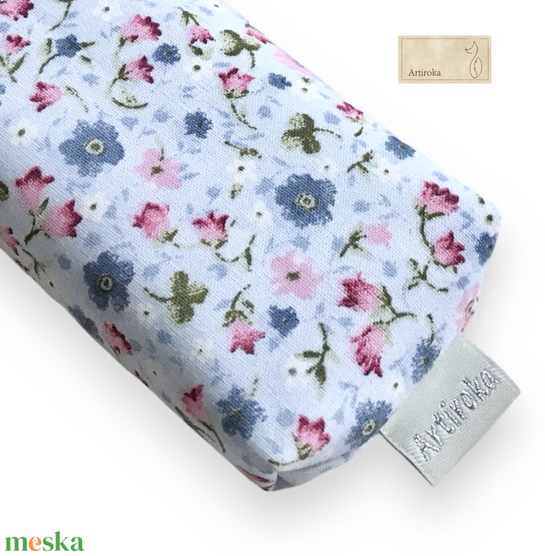 Virágos rét mintás papírzsebkendő tartó - táska & tok - pénztárca & más tok - zsebkendőtartó tok - Meska.hu