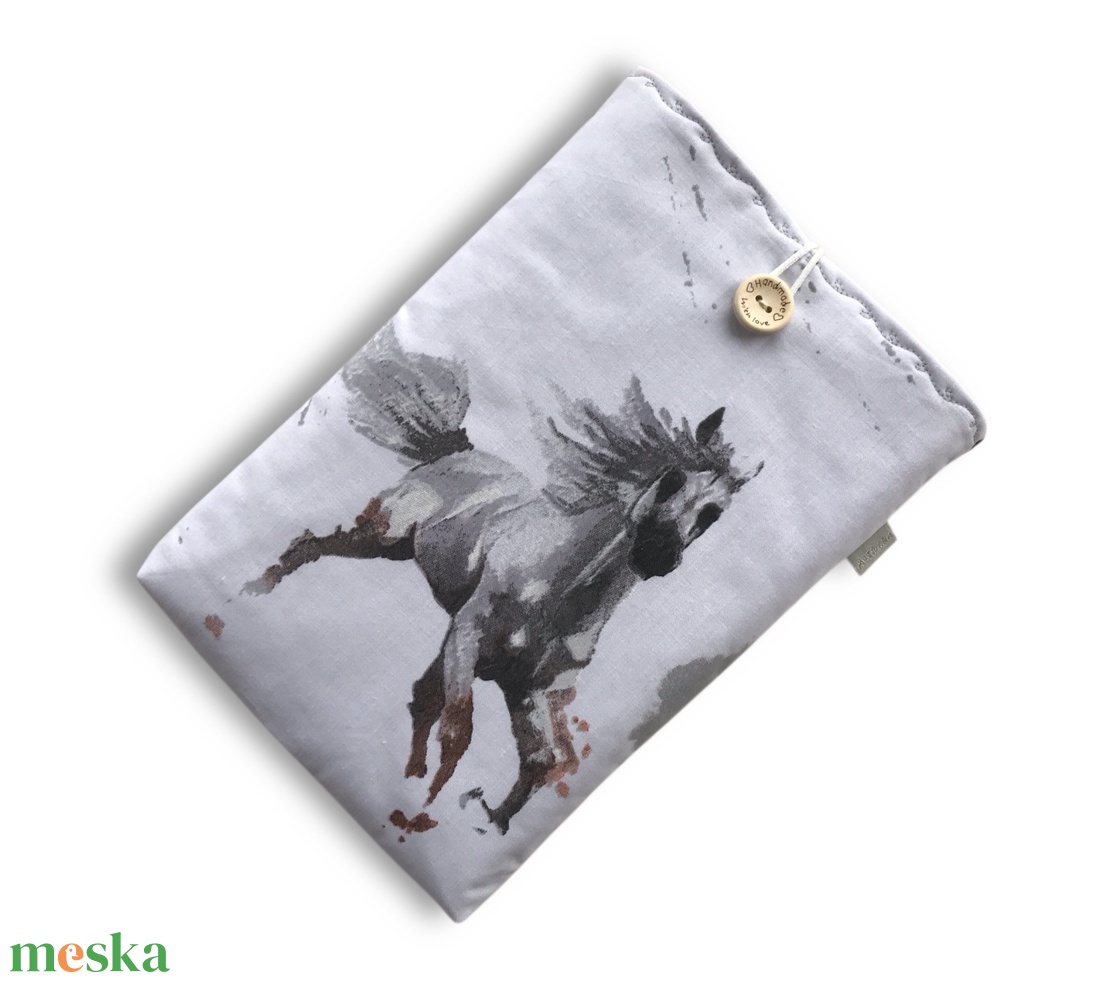 Ló mintás könyvtok gombos zárral  - könyv & zene - könyvtok - Meska.hu