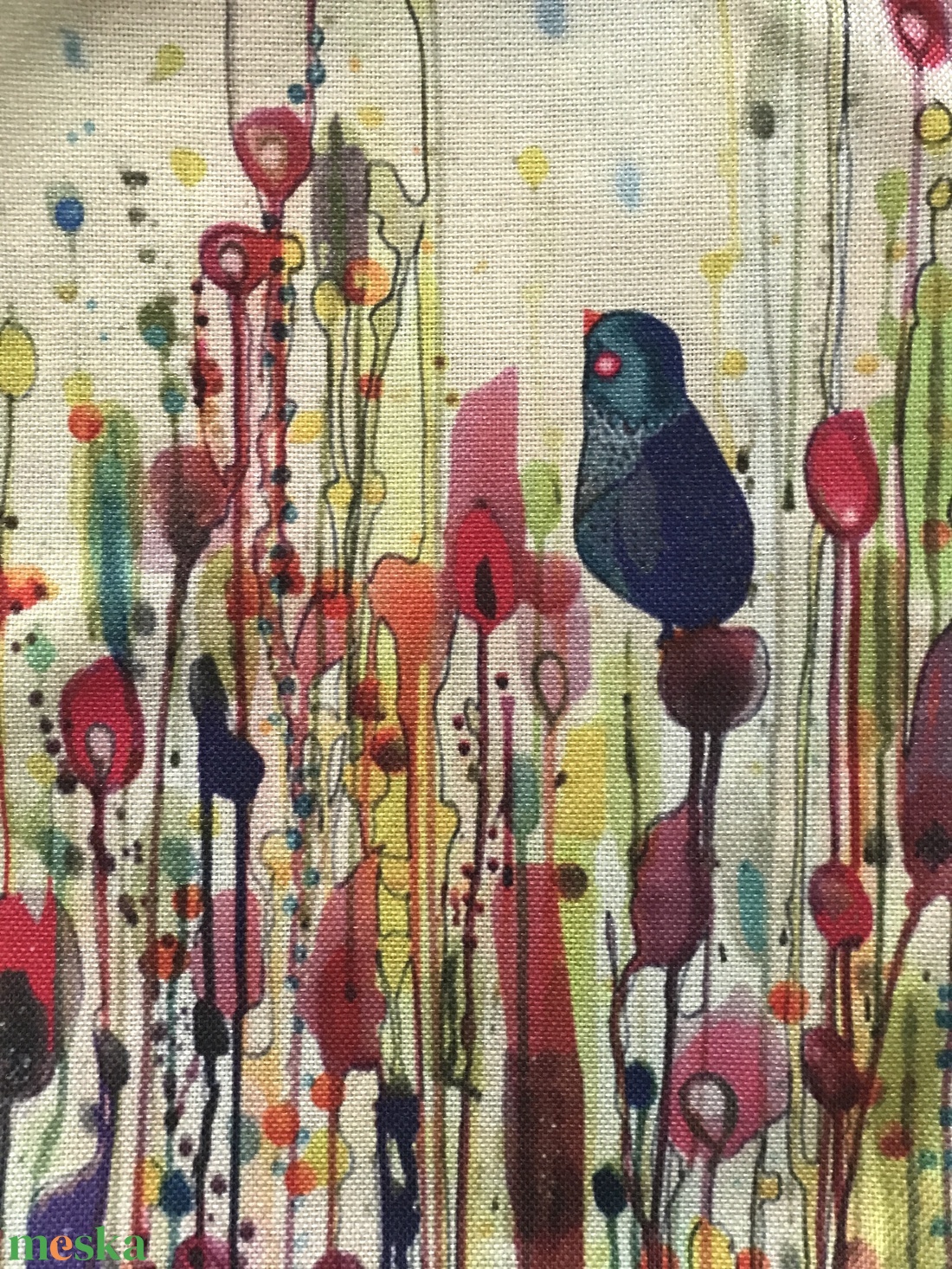  Madarak mintás egyedi gymbag hátizsák - táska & tok - hátizsák - hátizsák - Meska.hu