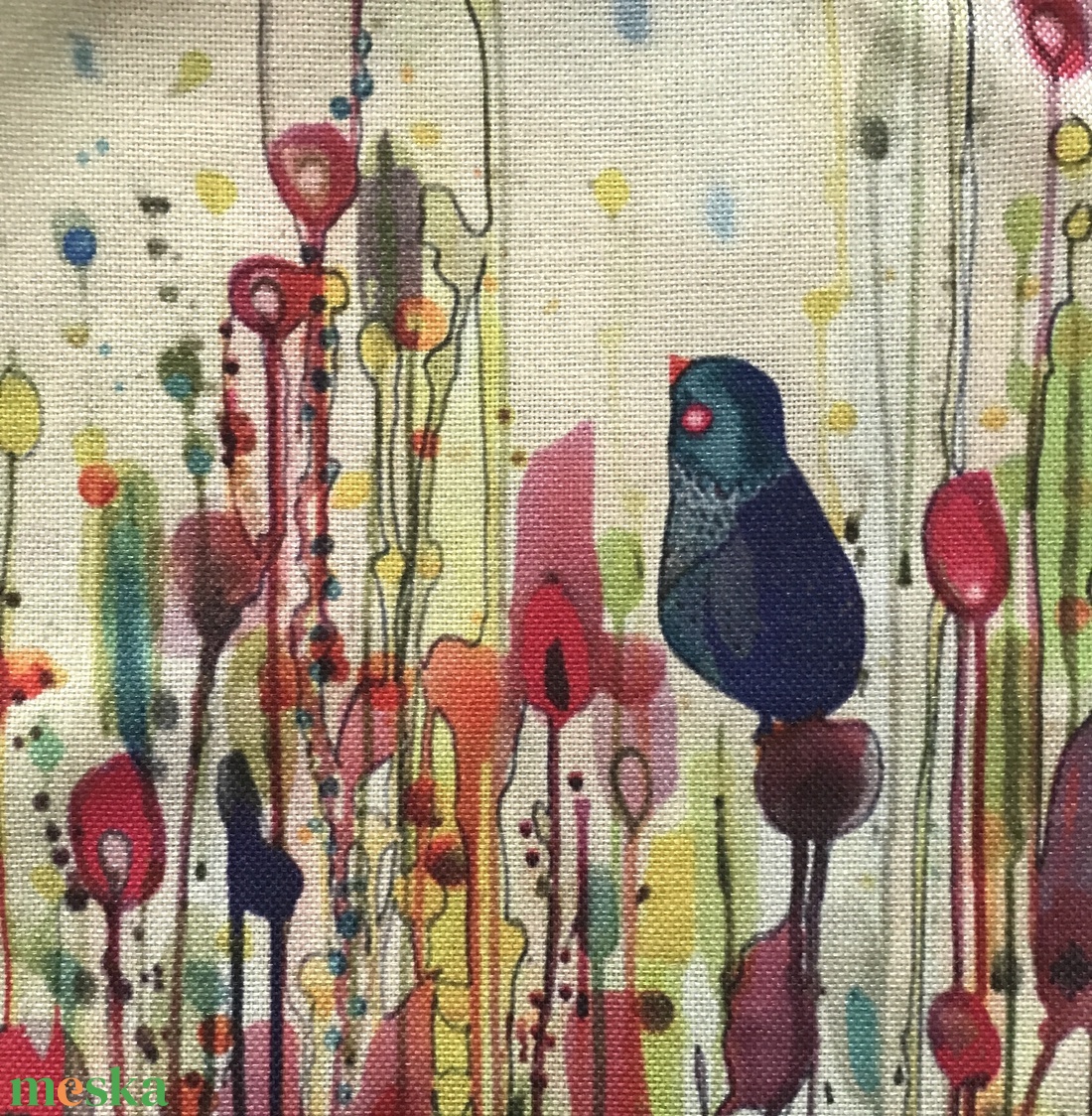  Madarak mintás egyedi gymbag hátizsák - táska & tok - hátizsák - hátizsák - Meska.hu