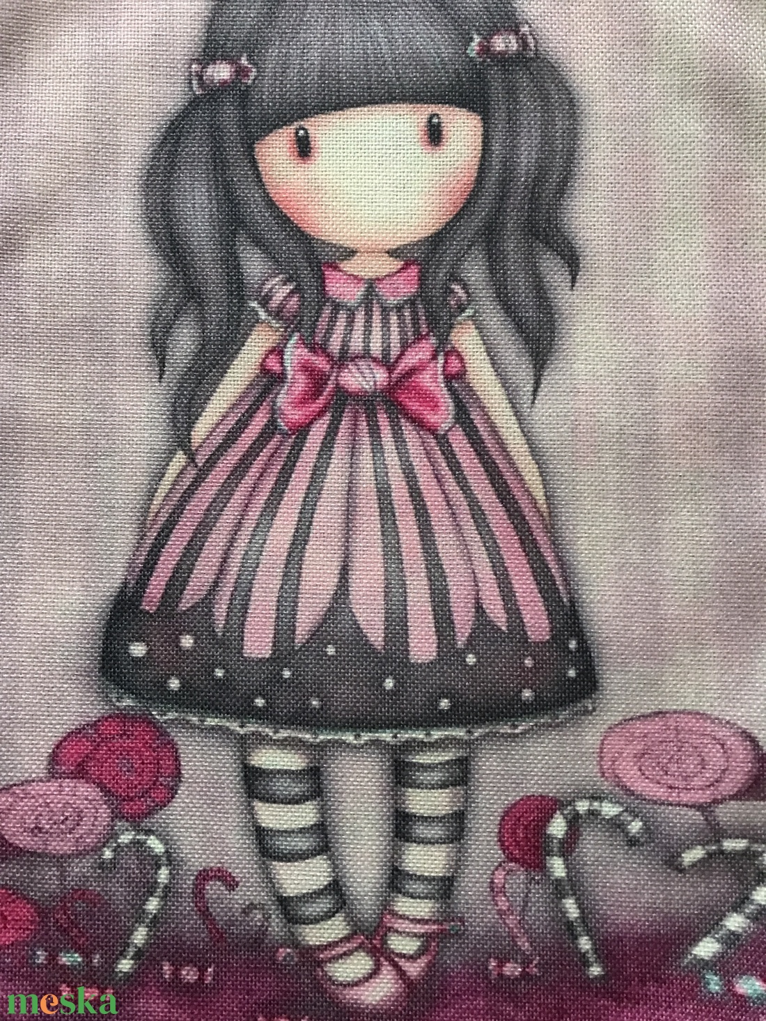 Kislány mintás egyedi gymbag hátizsák - táska & tok - hátizsák - hátizsák - Meska.hu