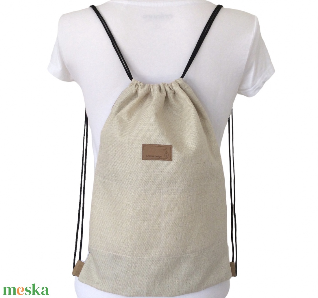 Madár virágok között mintás egyedi gymbag hátizsák, edzéshez, úszáshoz, kiránduláshoz - táska & tok - hátizsák - tornazsák, gymbag - Meska.hu