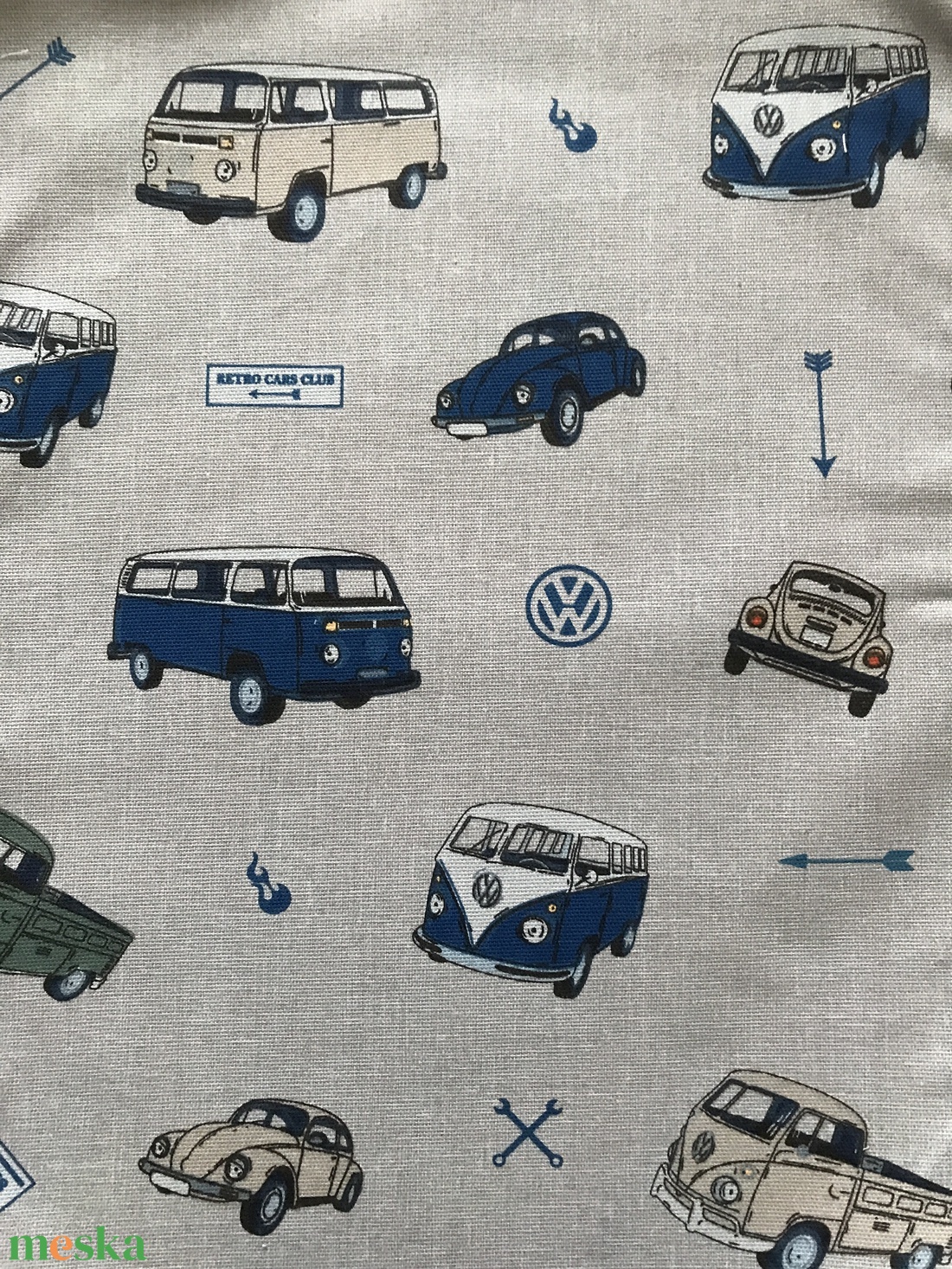 Volkswagen autó mintás egyedi gymbag hátizsák, edzéshez, úszáshoz, kiránduláshoz - táska & tok - hátizsák - tornazsák, gymbag - Meska.hu