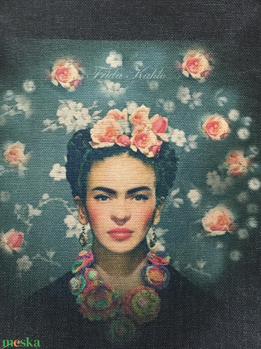 Frida Kahlo mintás egyedi gymbag hátizsák - Artiroka - táska & tok - hátizsák - tornazsák, gymbag - Meska.hu