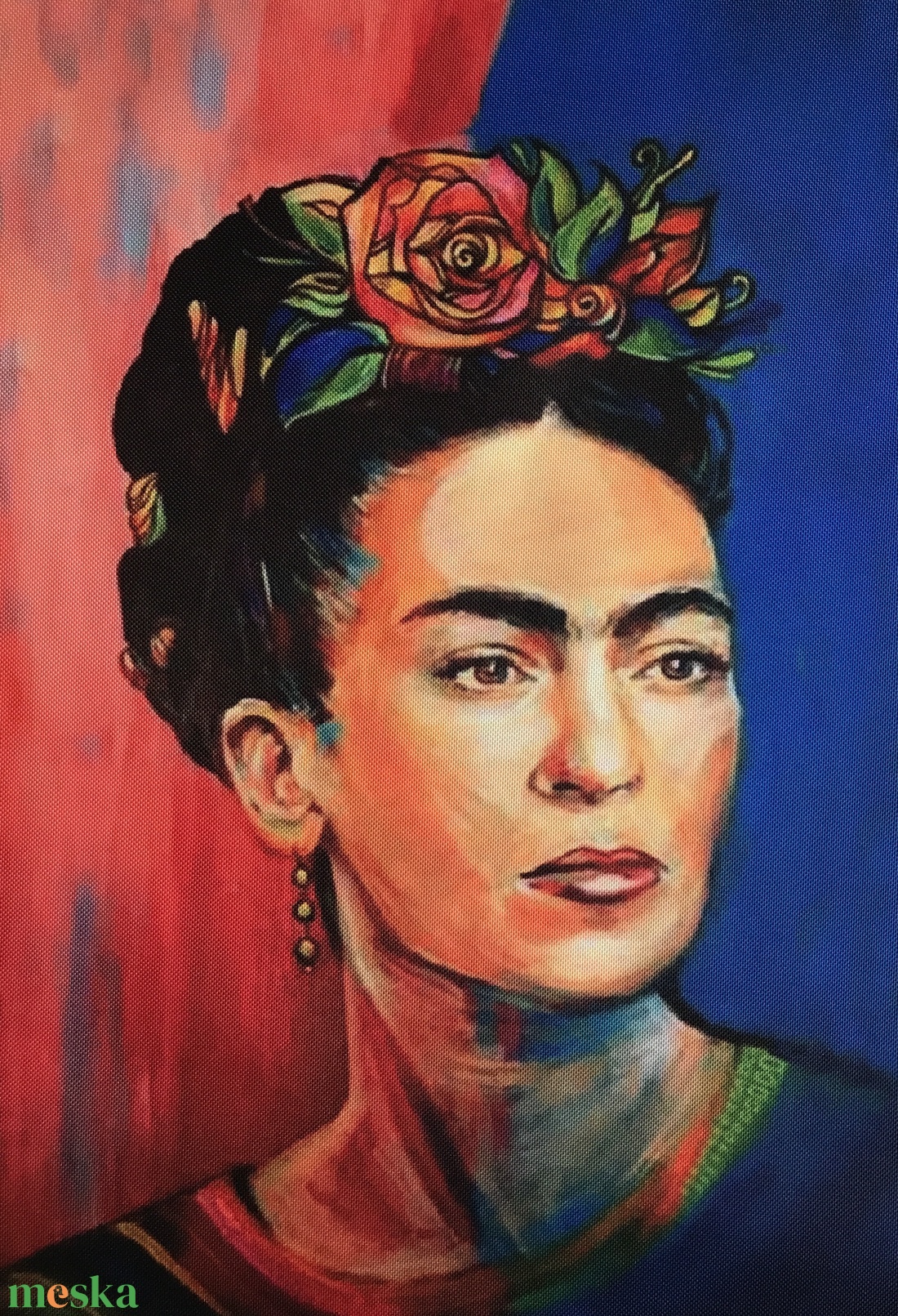 Frida Kahlo mintás egyedi gymbag hátizsák - Artiroka - táska & tok - hátizsák - tornazsák, gymbag - Meska.hu