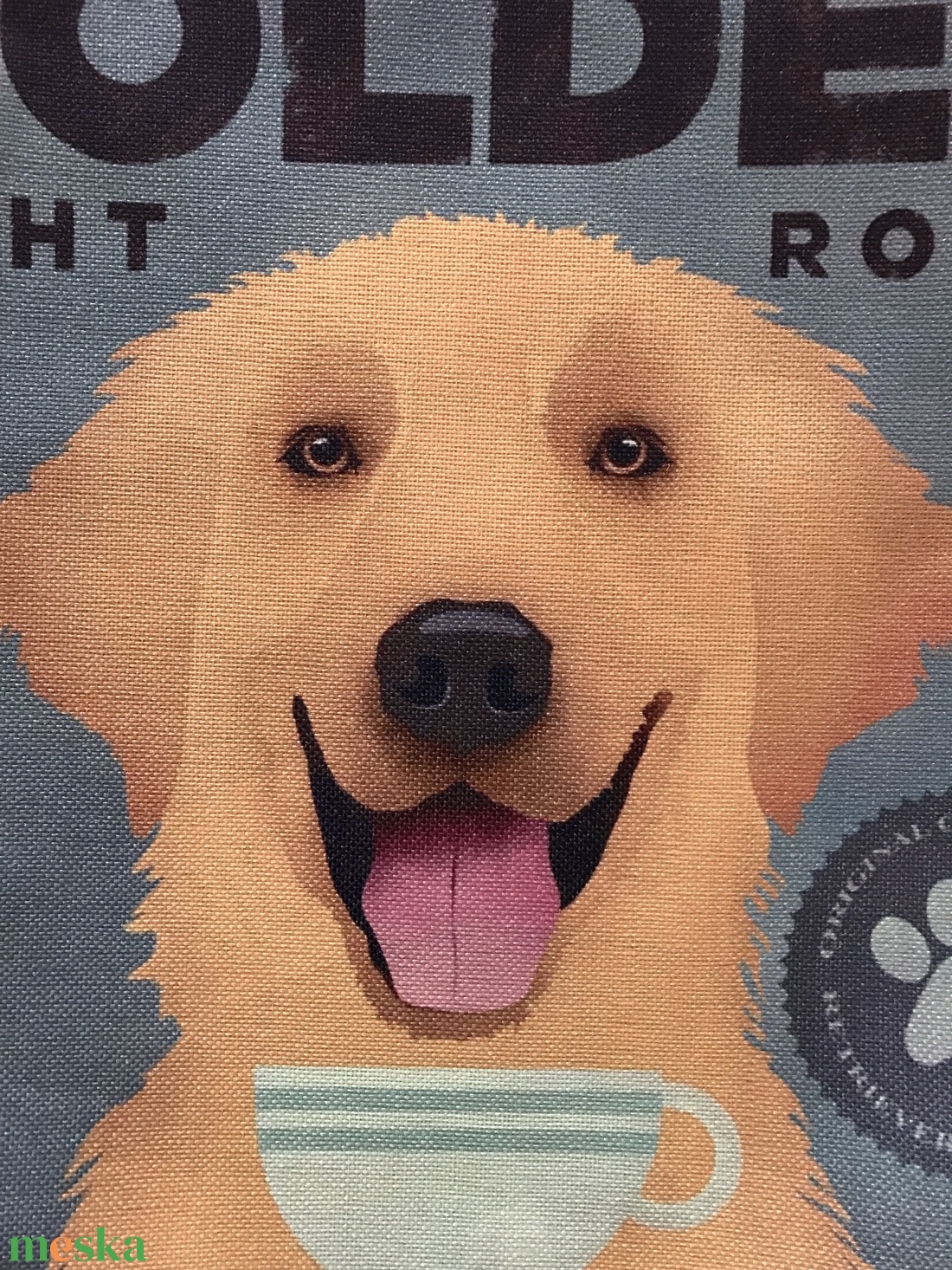 Golden retriever kutya mintás egyedi gymbag hátizsák - Artiroka - táska & tok - hátizsák - tornazsák, gymbag - Meska.hu