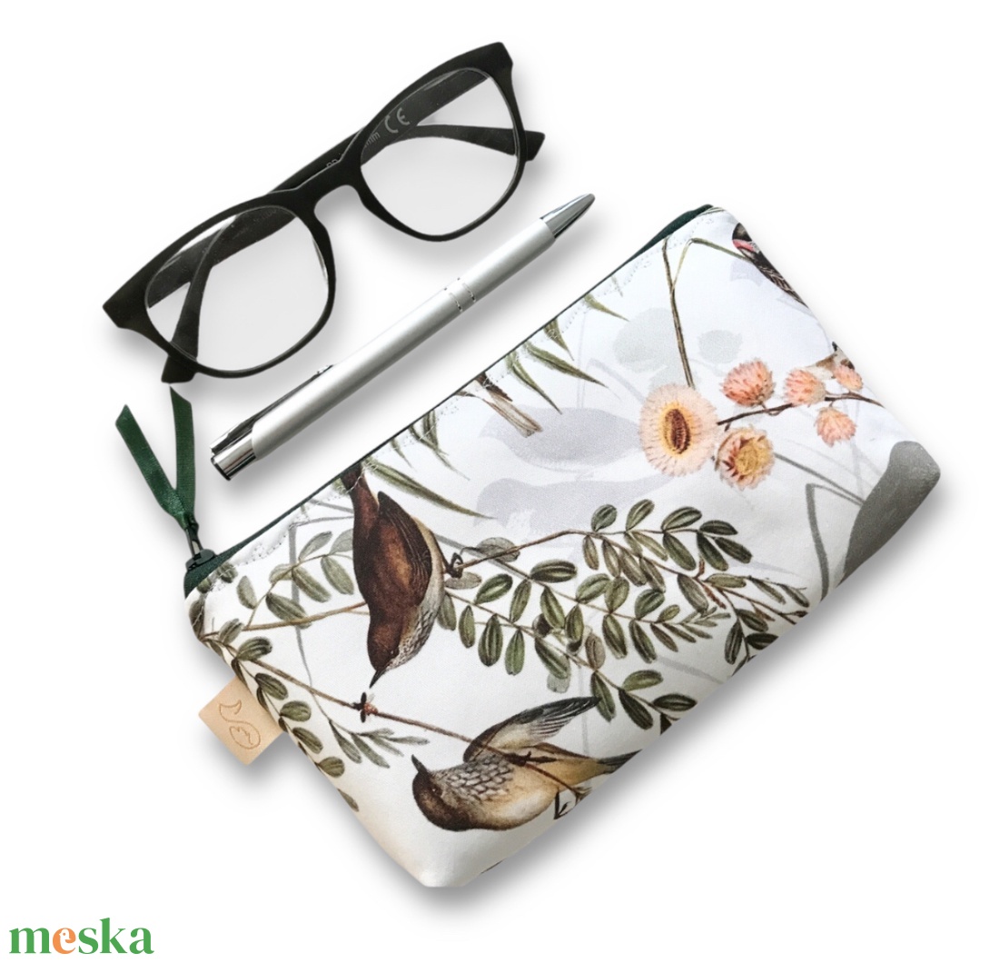  Apróságok neszesszere - Madarak a nádasban  - táska & tok - pénztárca & más tok - pénztárca - női pénztárca - Meska.hu