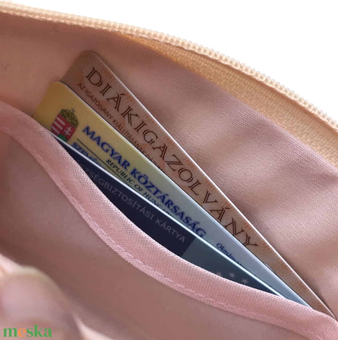 KÉTREKESZES irattartó pénztárca virág mintás prémium pamutból - táska & tok - pénztárca & más tok - kártyatartó & irattartó - Meska.hu