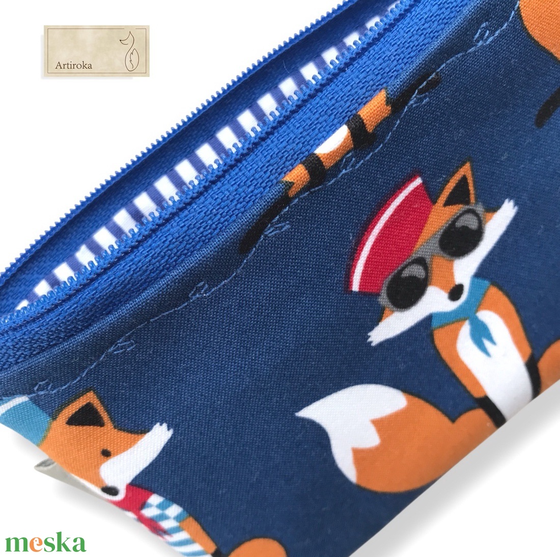 Róka-móka matróz mintás irattartó pénztárca  - táska & tok - pénztárca & más tok - kártyatartó & irattartó - Meska.hu