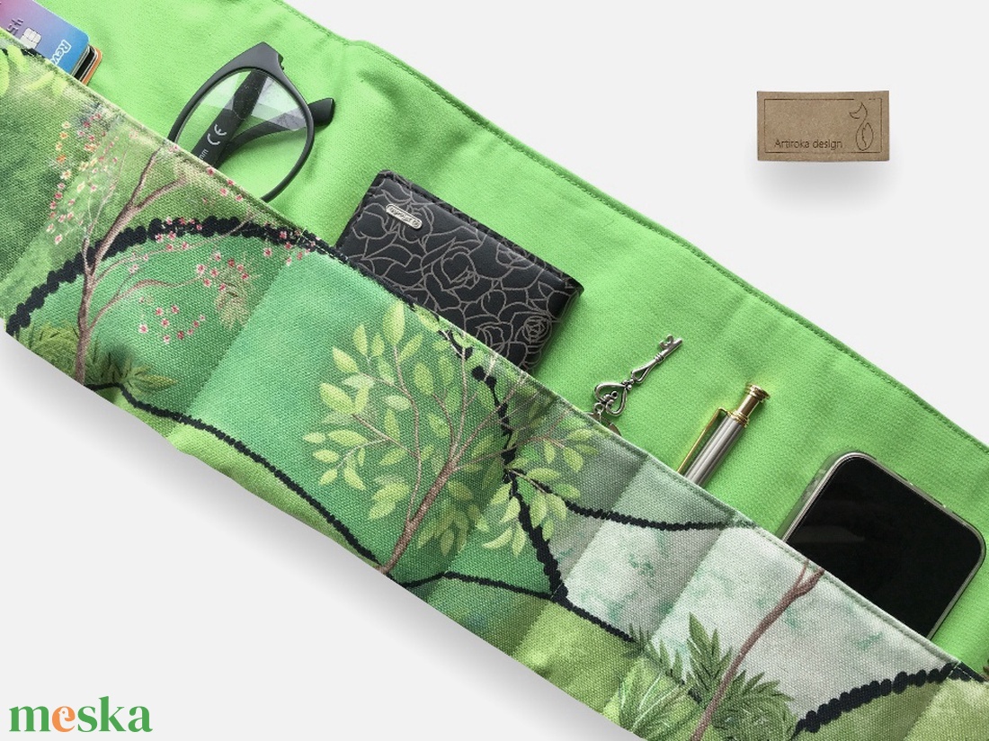 Titkos kert mintás, prémium táskarendező, táska rendszerező  - táska & tok - kézitáska & válltáska - belső rendező - Meska.hu