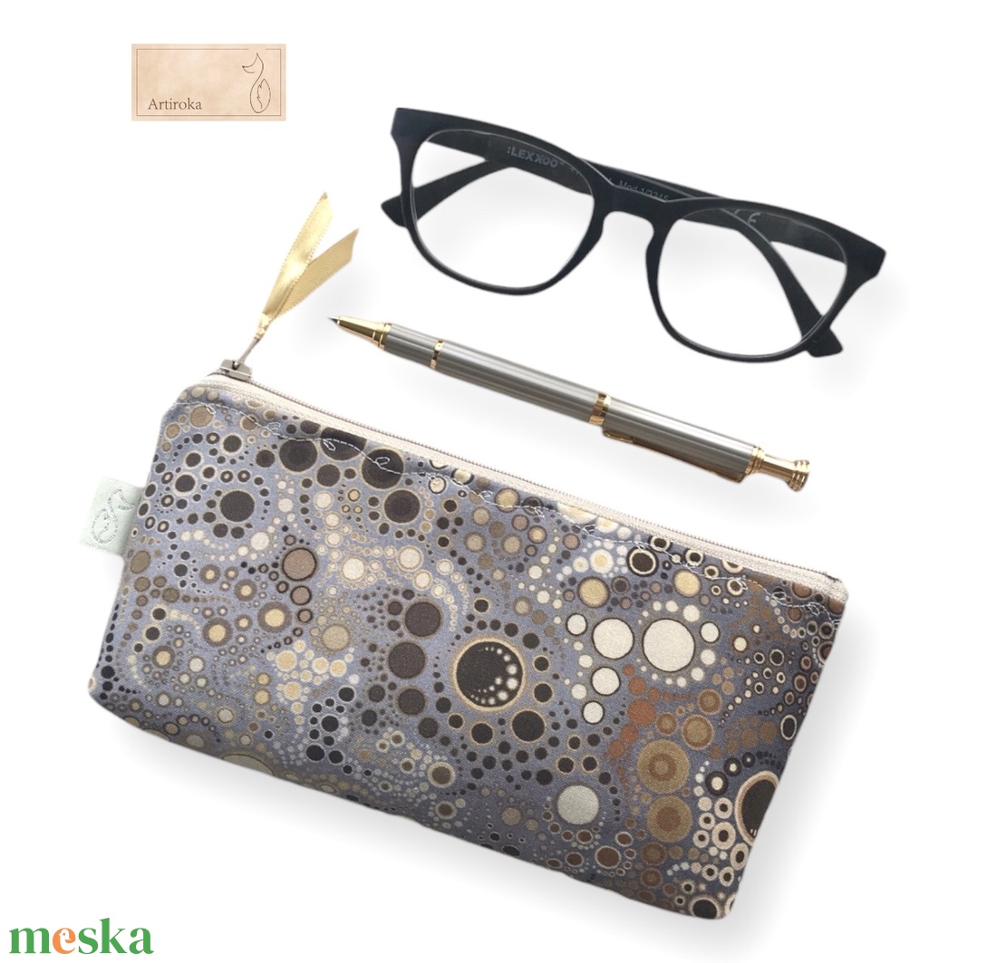 Pezsgő buborékok mintás prémium neszesszer, szemüvegtok - táska & tok - pénztárca & más tok - kártyatartó & irattartó - Meska.hu