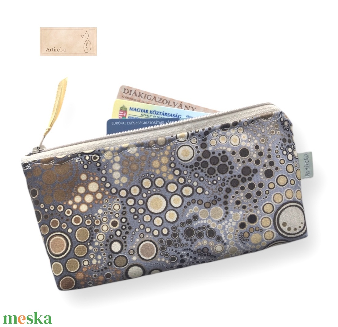 Pezsgő buborékok mintás prémium neszesszer, szemüvegtok - táska & tok - pénztárca & más tok - kártyatartó & irattartó - Meska.hu