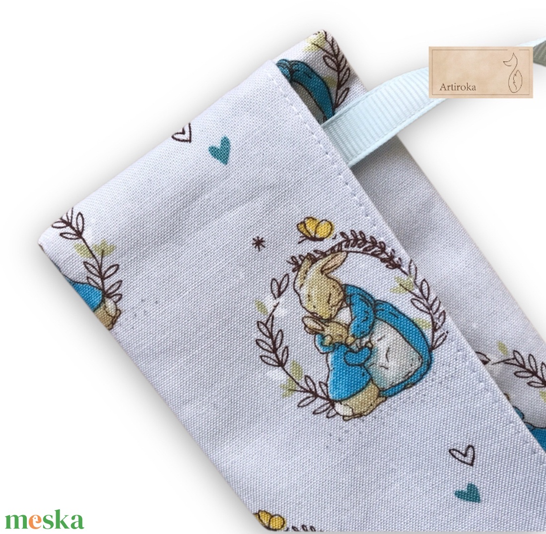 Kulcstartó tok - Nyuszi mintás - táska & tok - kulcstartó & táskadísz - kulcstartó - Meska.hu