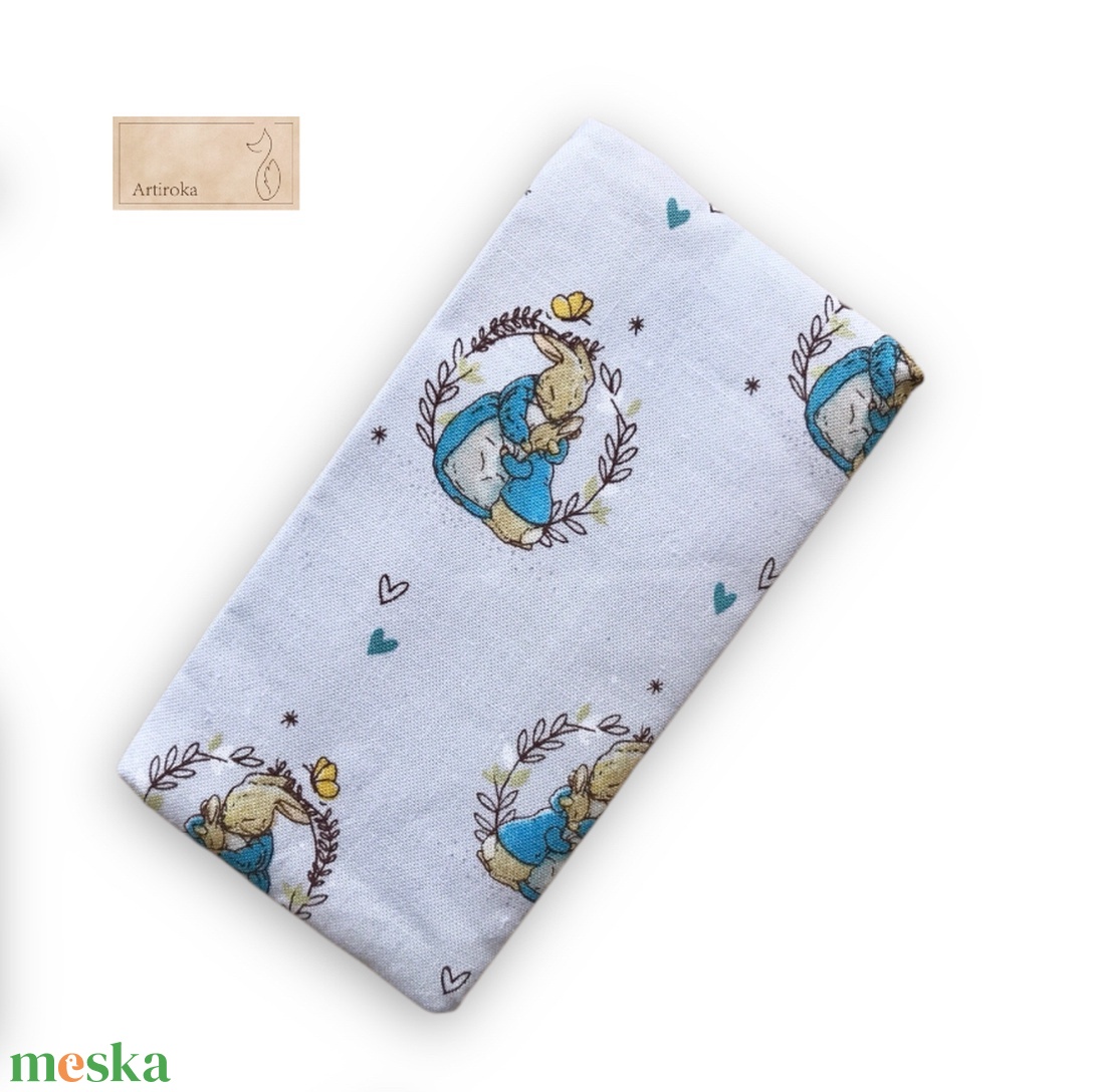 Kulcstartó tok - Nyuszi mintás - táska & tok - kulcstartó & táskadísz - kulcstartó - Meska.hu