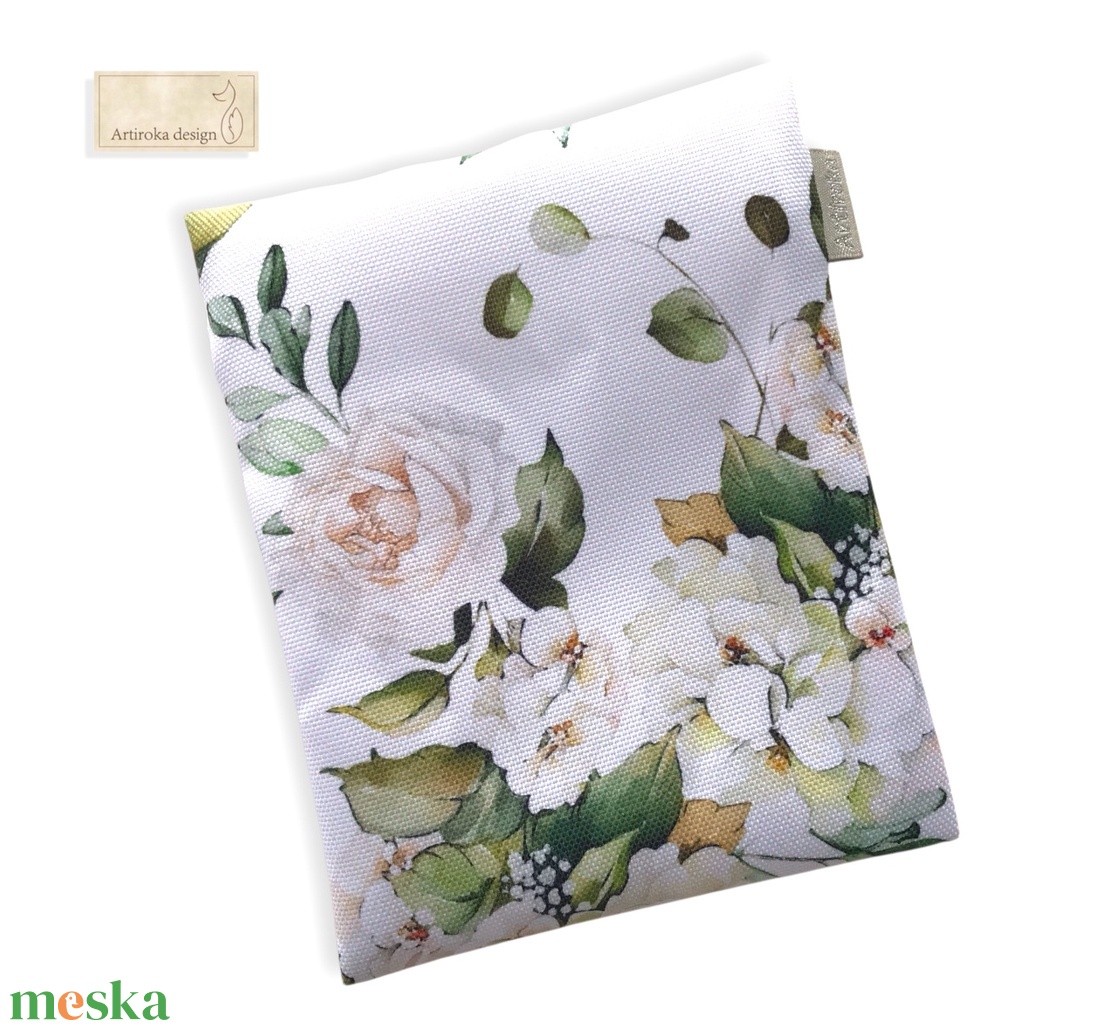 VÍZÁLLÓ egészségügyi betét tartó, rózsa és madár mintával  - táska & tok - neszesszer - Meska.hu