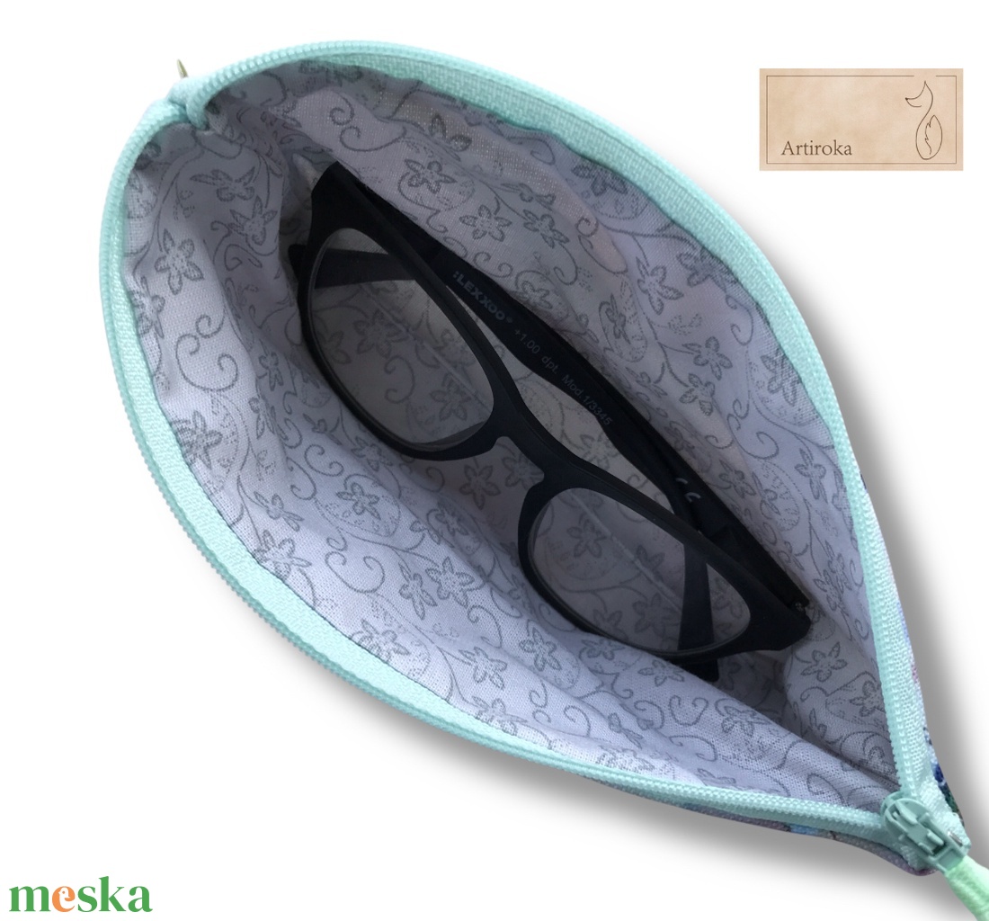 Pasztell virág mintás tolltartó neszesszer vagy irattartó pénztárca - táska & tok - pénztárca & más tok - szemüvegtok - Meska.hu