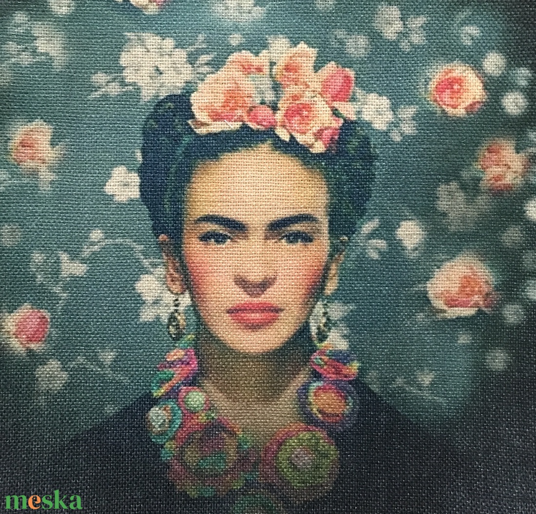 Frida Kahlo mintás egyedi gymbag hátizsák - Artiroka - táska & tok - hátizsák - tornazsák, gymbag - Meska.hu