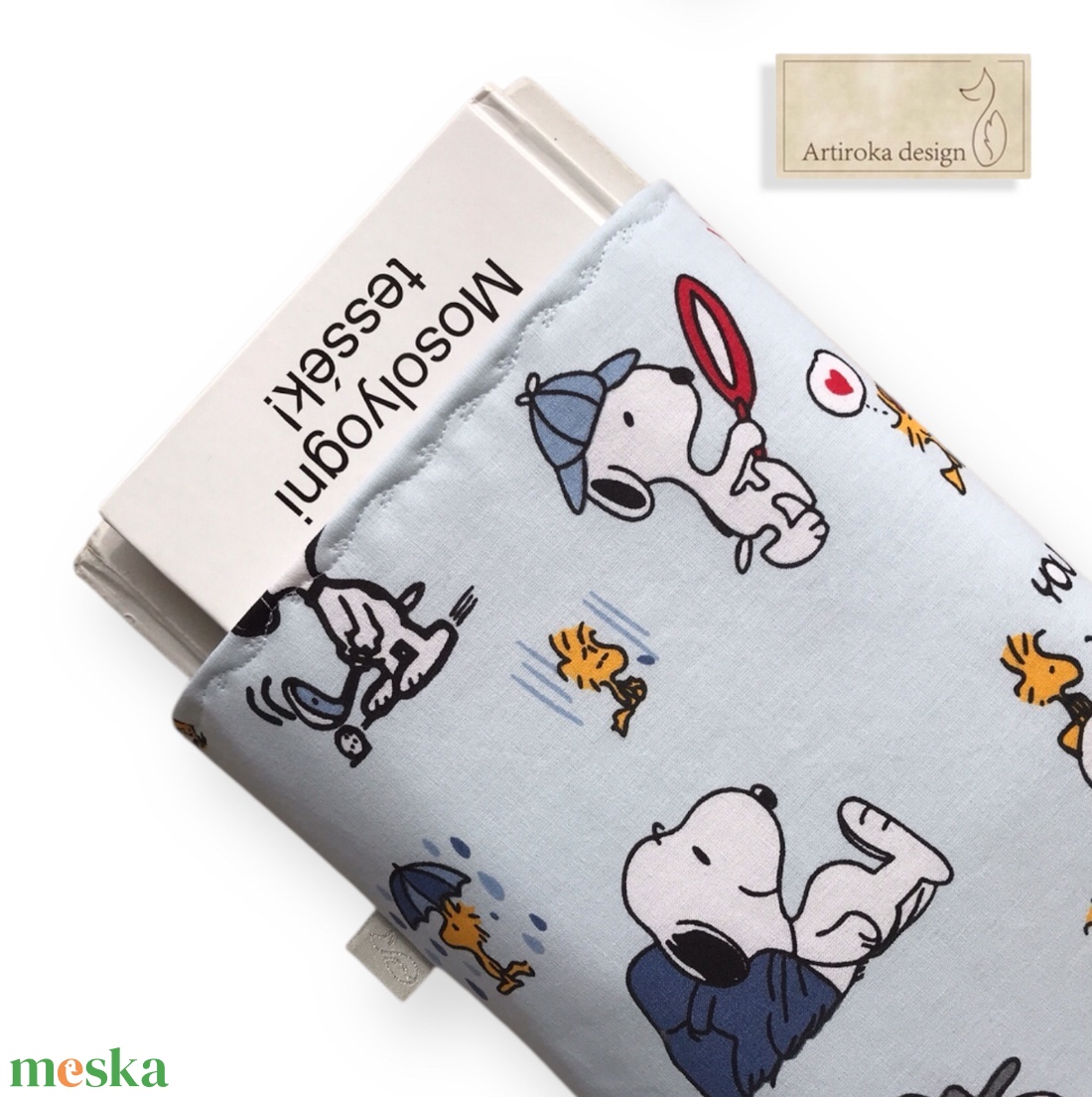 Snoopy kutya és barátai mintás KÖNYVTOK  - könyv & zene - könyvtok - Meska.hu