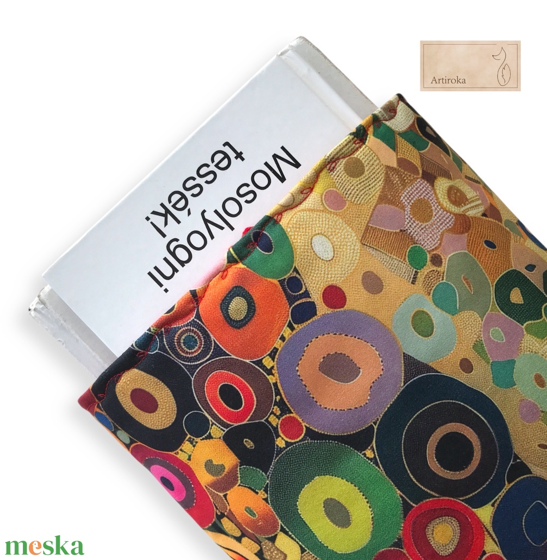 Színes könyvtok, ebook tok, választható zárral  - könyv & zene - könyvtok - Meska.hu