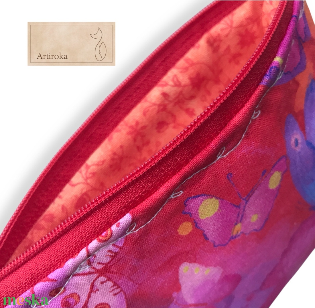 Pillangók szárnyán - színes, pillangó mintás prémium irattartó pénztárca  - táska & tok - pénztárca & más tok - pénztárca - női pénztárca - Meska.hu