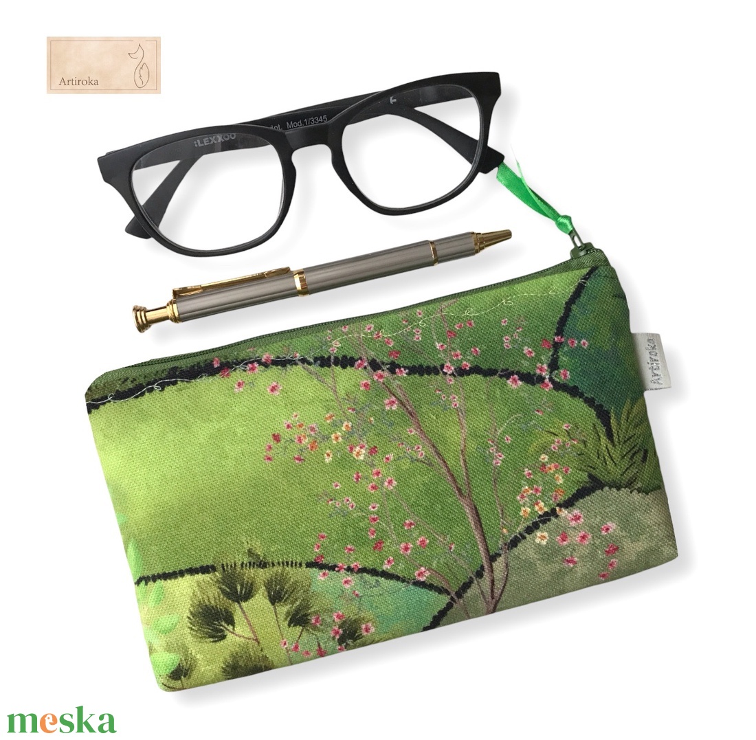 Tavaszi titkos kert mintás prémium neszesszer  - Artiroka design  - táska & tok - neszesszer - Meska.hu